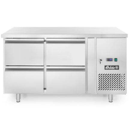 ARKTIC Refrigeration table with 4 drawers and side unit stainless Profi Line 280 l – image 4