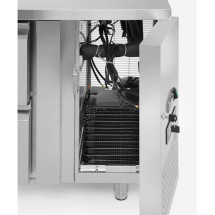 ARKTIC Refrigeration table with 4 drawers and side unit stainless Profi Line 280 l – image 10
