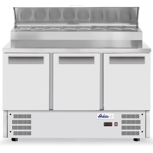 ARKTIC 3-door salad table with overlay for 8x GN1/6 368 l