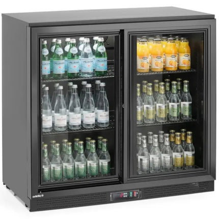ARKTIC Bar refrigerator with 2 sliding doors LED 158 l 160 W 90x52x87 cm – image 7