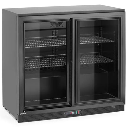 ARKTIC Bar refrigerator with 2 sliding doors LED 158 l 160 W 90x52x87 cm