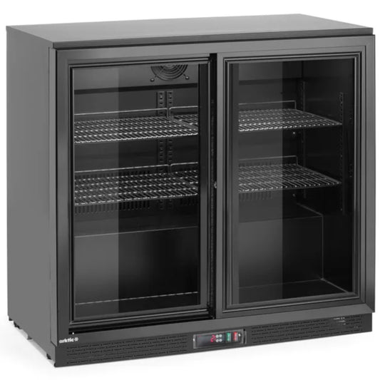 ARKTIC Bar refrigerator with 2 sliding doors LED 158 l 160 W 90x52x87 cm