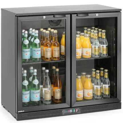 ARKTIC Bar fridge for drinks, 2-door LED, 158 l, 160 W, 90x53x87 cm – image 3