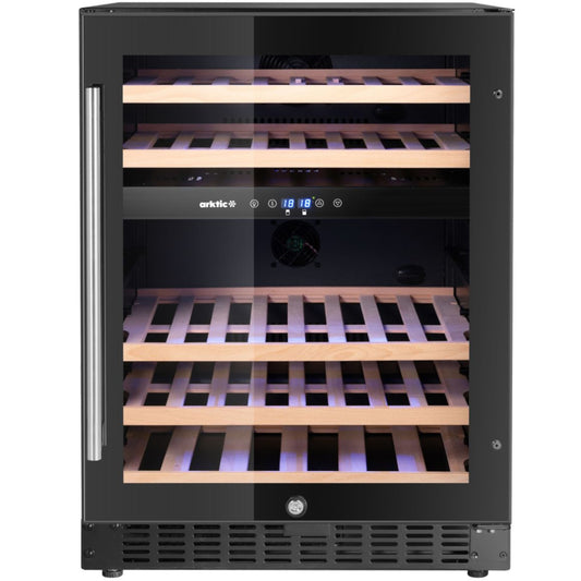 ARKTIC 2-zone wine cooler refrigerator for 46 bottles 137 l 570x595x820 mm