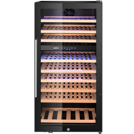 ARKTIC 2-zone wine cooler refrigerator for 91 bottles, 230 l, 569x595x1215 mm – image 4