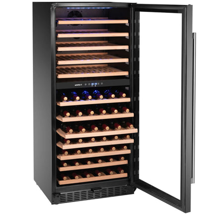 ARKTIC 2-zone wine cooler refrigerator for 124 bottles, 265 l, 570x595x1400 mm – image 3