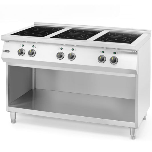 Hendi Free-standing induction cooker 6 heating zones 25500 W 120x70x89 cm