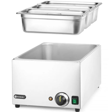 Hendi Bain-marie food warmer 3x GN 1/3 100 mm with lids 1000 W – image 4
