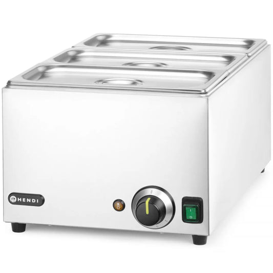 Hendi Bain-marie food warmer 3x GN 1/3 100 mm with lids 1000 W