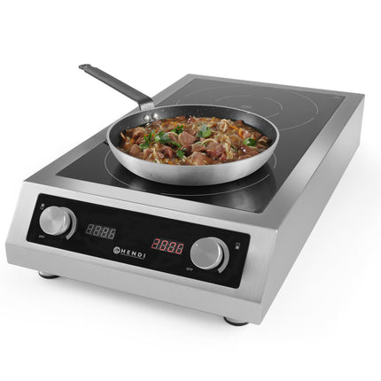 Inductive double stove 2x 3500W model 7000 Hendi 239346 – image 2