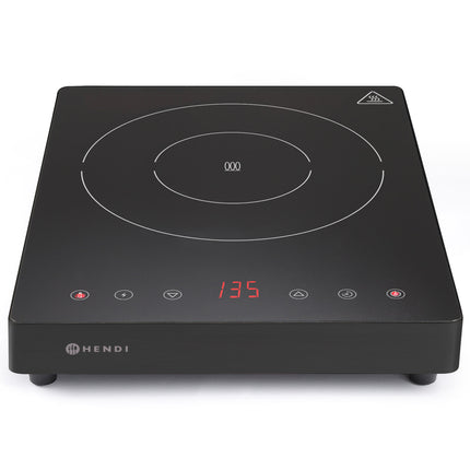 Hendi Inductor hob with touch panel 1 heating field Black Line wd. 22 cm 2000 W