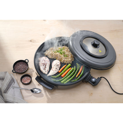 Electric frying and baking pan 40cm 1400W - Hendi 239506
