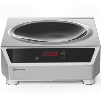 Induction wok 3500W with Profi Line induction frying pan - Hendi 239681