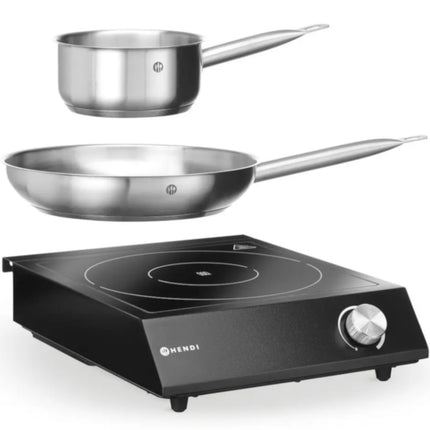 Hendi Cooking set portable induction cooker saucepan frying pan 3500 W