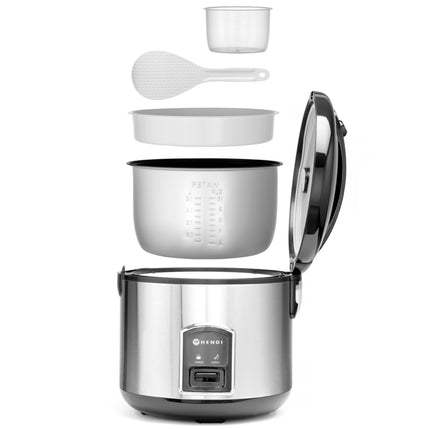 Electric rice cooking pot with steam cooking function 1.8L 700W - Hendi 240410