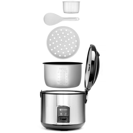 Electric rice cooking pot with steam cooking function 1.8L 700W - Hendi 240410