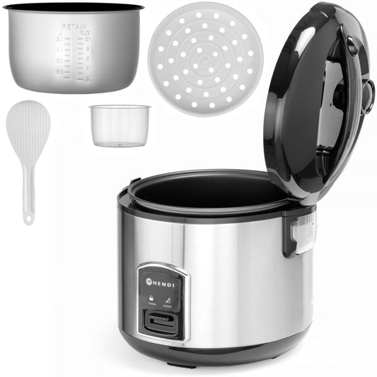 Hendi Electric rice cooking pot with steam cooking function 1.8L 700W