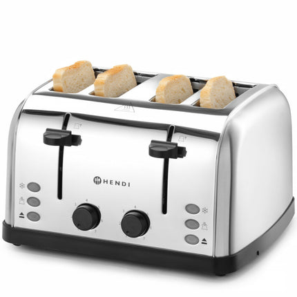Hendi Sandwich toaster for 4 toasts, 3 functions, 7 heating levels, 1500 W – image 2