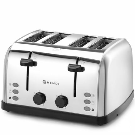 Hendi Sandwich toaster for 4 toasts, 3 functions, 7 heating levels, 1500 W – image 3