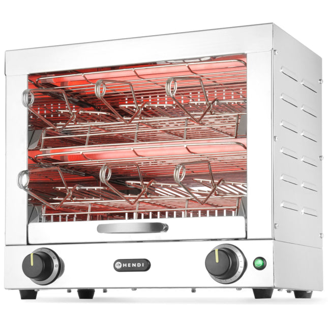 Hendi Quartz sandwich toaster with 6 buckles 3000W