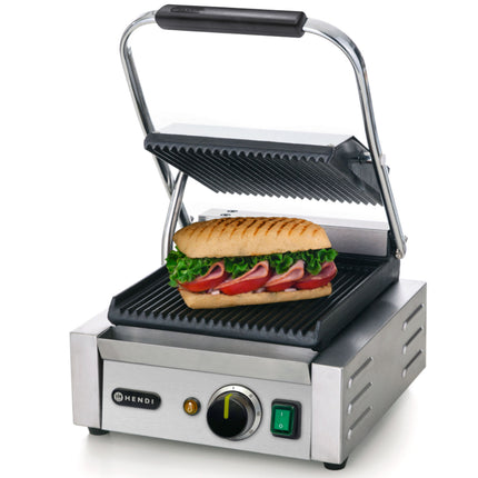 Contact Contact grill rifled single 1800W - Hendi 263501