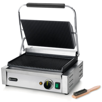 Kontaktkontaktgrils PANINI rievotais 2200W - Hendi 263655 