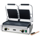 Contact barbecue contact top ribbed smooth down 3600W - Hendi 263808