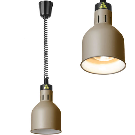 Hendi Cylindrical hanging lamp for heating food. 175 mm 250 W - beige