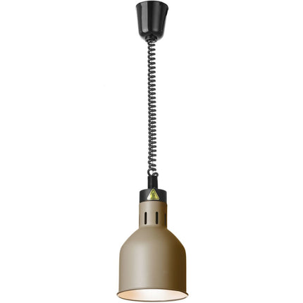 Hendi Cylindrical hanging lamp for heating food. 175 mm 250 W - beige – image 3