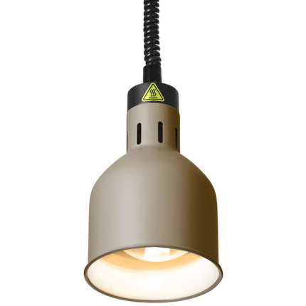 Hendi Cylindrical hanging lamp for heating food. 175 mm 250 W - beige – image 5