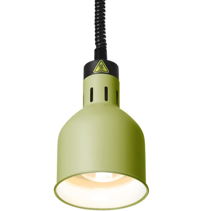 Hendi Cylindrical hanging lamp for heating food. 175 mm 250 W - green – image 4