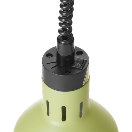 Hendi Cylindrical hanging lamp for heating food. 175 mm 250 W - green – image 5