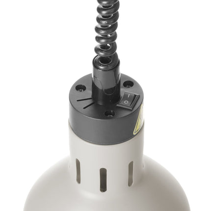 Hendi Cylindrical hanging lamp for heating food. 175 mm 250 W - white – image 5