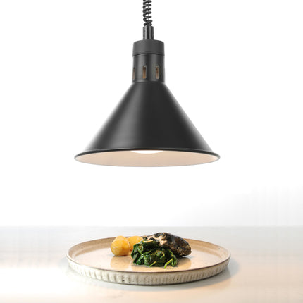 Hendi Food heating lamp - hanging conical black wed. 275mm 250 W – image 2