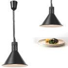 Hendi Food heating lamp - hanging conical black wed. 275mm 250 W