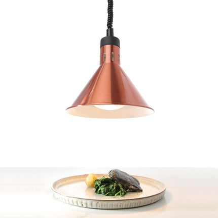 Hendi Food heating lamp - hanging conical copper 250W – image 3