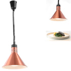 Hendi Food heating lamp - hanging conical copper 250W