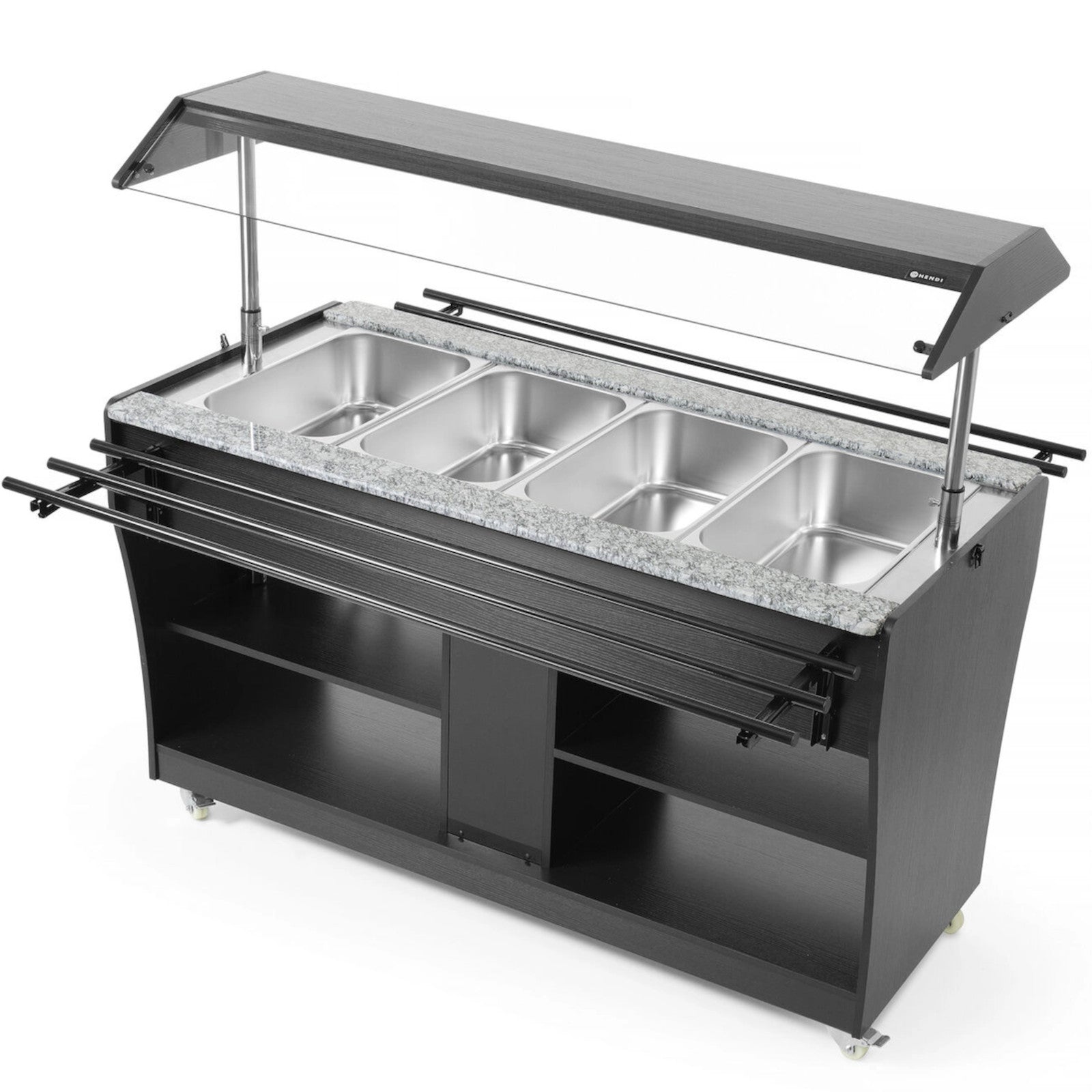 ARKTIC Heating bain-marie buffet for food with lighting roof, 4 GN 1/1 containers 30-90C 2000 – image 3