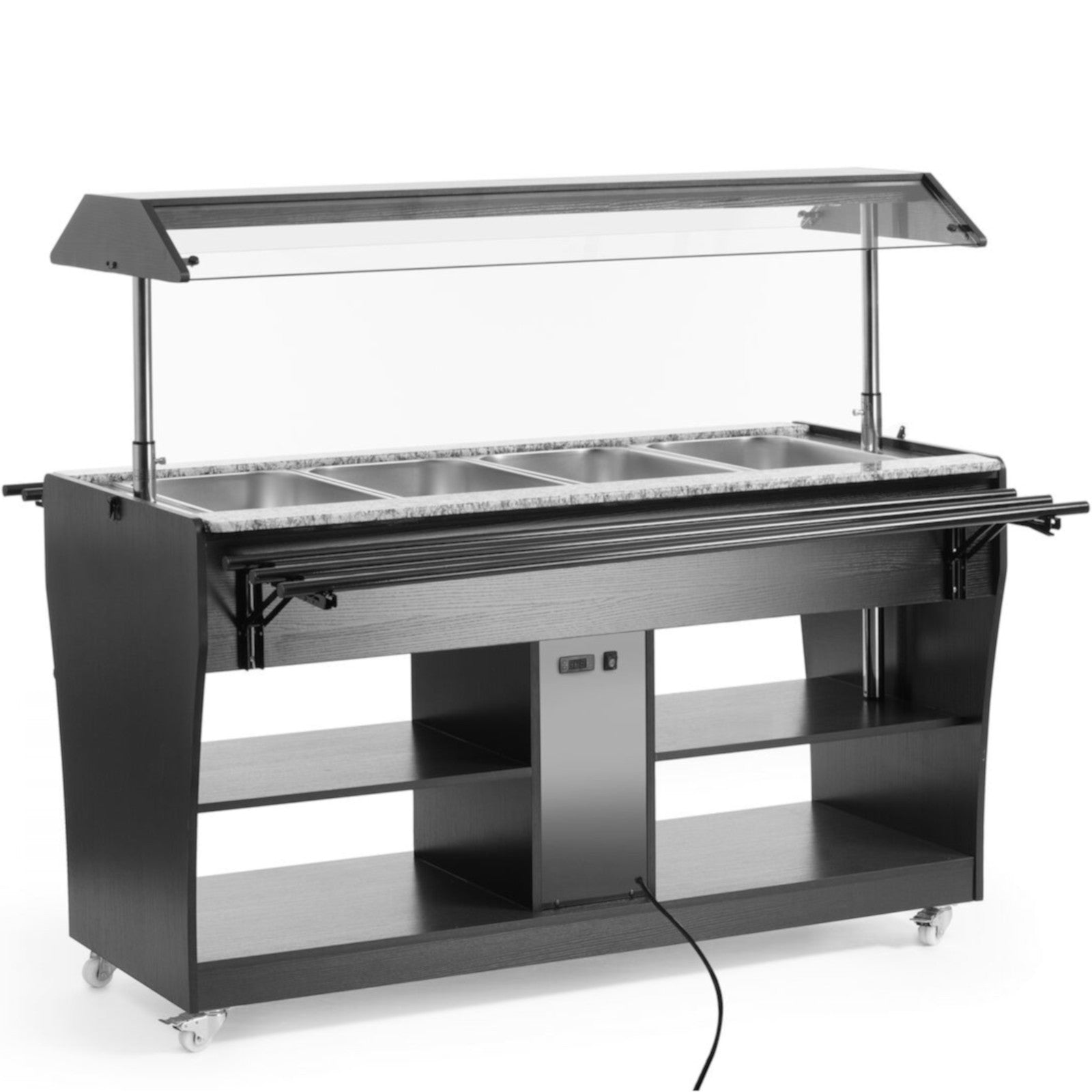 ARKTIC Heating bain-marie buffet for food with lighting roof, 4 GN 1/1 containers 30-90C 2000 – image 5