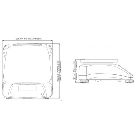 Kitchen weight waterproof IP68 VALOR 2000 30kg / 5kg - OHAUS V22PWE30T – image 6