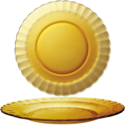 Duralex Duralex PICARDIE AMBER dessert plate, orange, diameter 205 mm - set of 6 pcs.