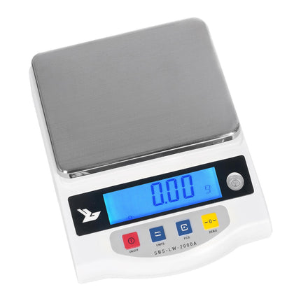 Accurate precision scale SBS-LW-2000A LCD at 0,01g to 2000g