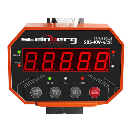 Hanging weight - 5 TON - hook weight with a pilot for industry up to 5000 Kg - LED