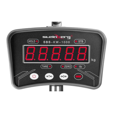 Piekaramie āķa svari ar LED tālvadības pulti līdz 1 tonnai / 0,2 kg 