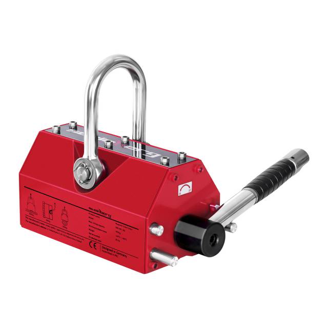 Manual magnetic gripper lift for sheet metal and profiles up to 300kg