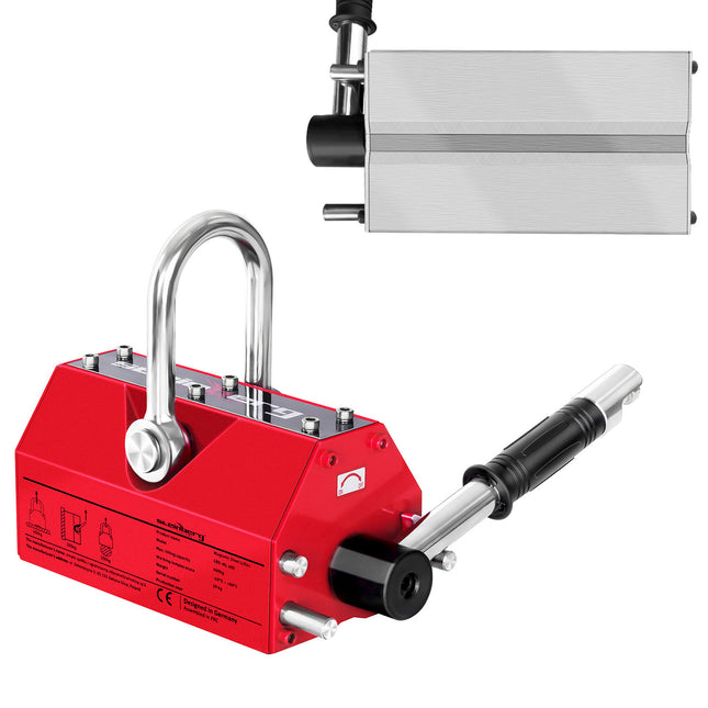 Manual magnetic gripper lift for sheet metal and profiles up to 600 kg