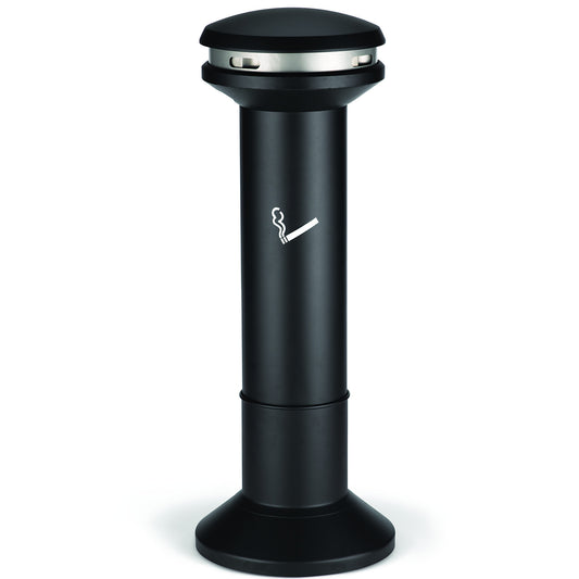 Rubbermaid Outside black ashtray with 15L container