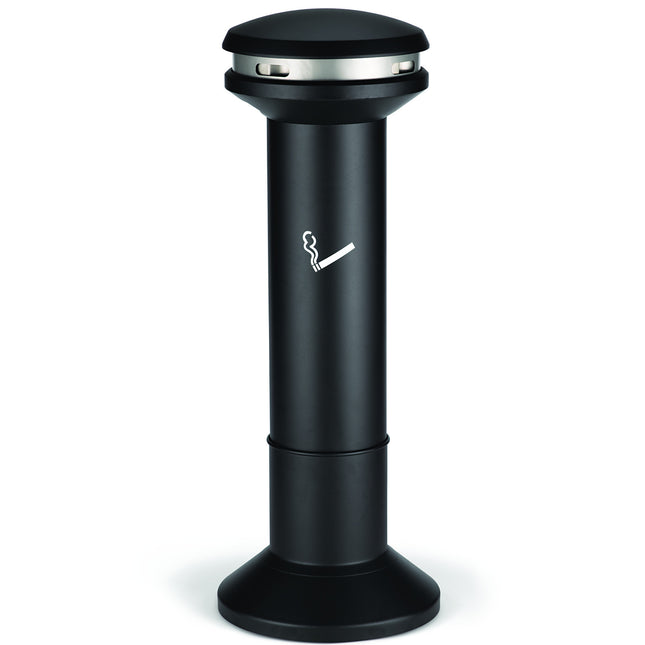Outside black ashtray with 15L container