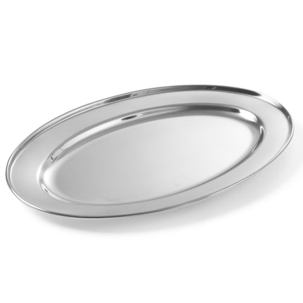 Steel dish for meat and meat meat oval length 45 cm - Hendi 404508
