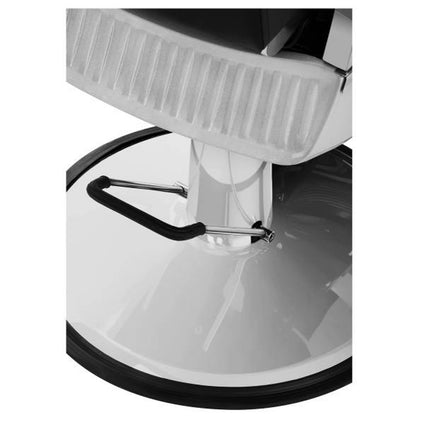 Professional Barber hairdressing chair with swivel footrest LUXURIA Physa black